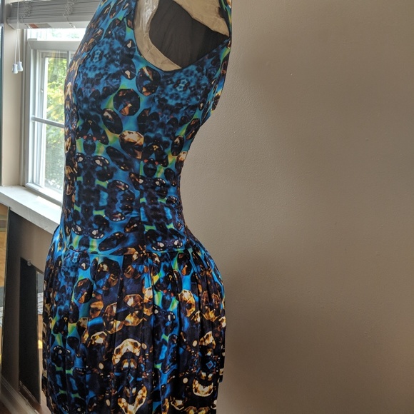 Kaleidoscope print Satin drop-waist dress by ASOS - Picture 6 of 6